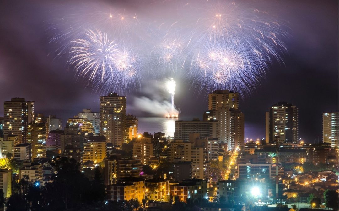 Festa de fim de ano em Santiago do Chile